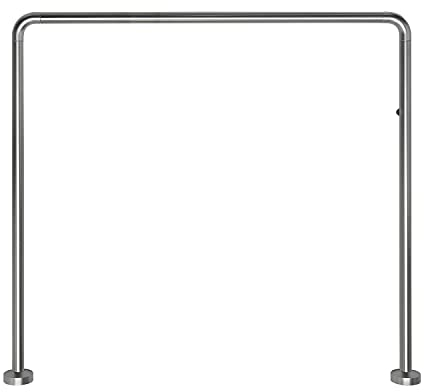 Gedy Telaio Tenda Doccia angolare Cromo, Misure: 80X80X80 CM, Lunghezze Tubi Sono rifilabili, Adatto a Tende Larghe dai 180cm ai 240cm, Asta Doccia in Acciaio, Design R&S, 2 Anni di Garanzia