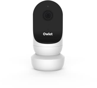 Owlet Cam 2 - Babyphone mit Kamera - mobiles Videobabyphone- steuerbar via App, reagiert auf Bewegung und Weinen des Babys, Weiss … selte HD-Videos - mit Smartphone abrufbar, Weiss
