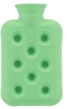 Fashy Mini Wärmflaschen Wabenform, 0,5 L, grün