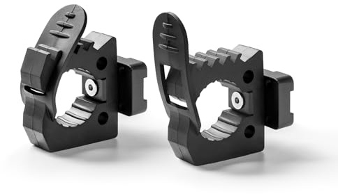 TACMOLLE Snabbfrigörande gummiklimma för MOLLE-panel – MOLLE tillbehörsadapterfäste för spade, yxa och verktyg, 2-pack