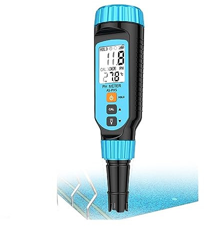 Misuratore di umidità, Misuratore Umidità Muri, Digital PH Meter PH Rilevatore di qualità'acqua Ph Tester 0-14 Intervallo di misurazione Temperatura Acquari Fishbowl , per Parete, Legno, Intonaco, Mur