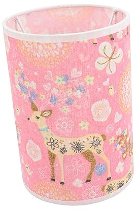 SHINEOFI Abat-jour Vintage Petits Abat-jour En Tissu Rose Douille E27 En Fer, Abat-jour De Table Décoratif Pour Lampe De Bureau Et Applique Murale, Usage Intérieur Maison Bureau Hôtel