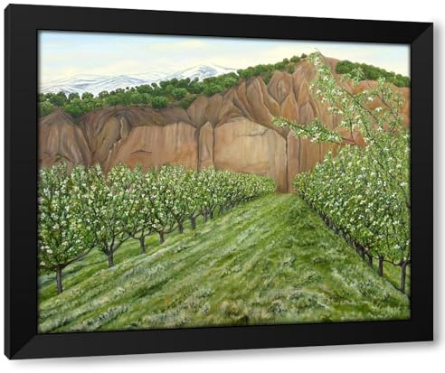 ArtDirect Quince Trees Custom Framed Art Print Giclee Print or Canvas Options with Various Sizes and Customization by Pomata, Angeles M.