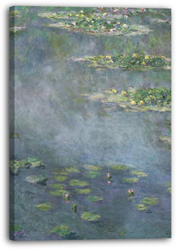 Printed Paintings Leinwand (70x100cm): Claude Monet - Seerosen (frz. Nymphéas) (1906)