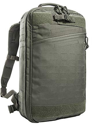 Tasmanian Tiger TT Medic Assault Pack MKII L Sac à dos de premiers secours pour les urgences, les voyages, le camping, la randonnée, le cyclisme, l'extérieur (gris pierre/olive)