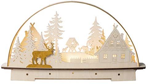 Saico LB1903 Arco Luminoso, Legno, a Colori, Grande