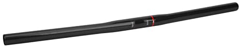 Fahrrad Lenker Kohlefaser Flat Bike Gerader Lenker Carbon Fahrrad Bar End 25,4x580MM(Glänzend Schwarz)