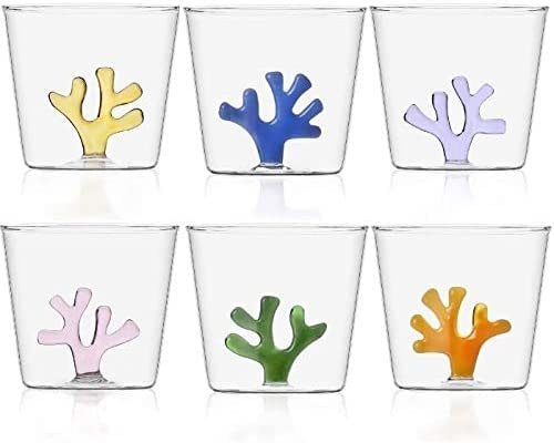Ichendorf Coral Reef Bicchiere Tumbler 35 Cl Set Pezzi Colori Assortiti