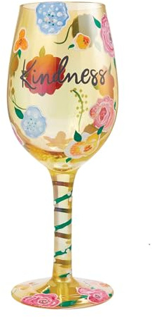Enesco Lolita Be Kind Wine Glass Drinking Glasses