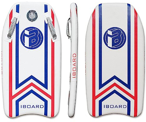 Bodyboard gonflable portable de 106,7 cm avec technologie SUP, plate-forme solide et stable et flottabilité pour adulte ou adolescent