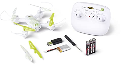 Carson 500507176 X4 Quadcopter 210 2,4GHz 100% RTF - 100% flugfertig, Ferngesteuerter, RC Quadcopter, inkl. Batterien und Fernsteuerung, Quadcopter für Kinder, schwarz, rot