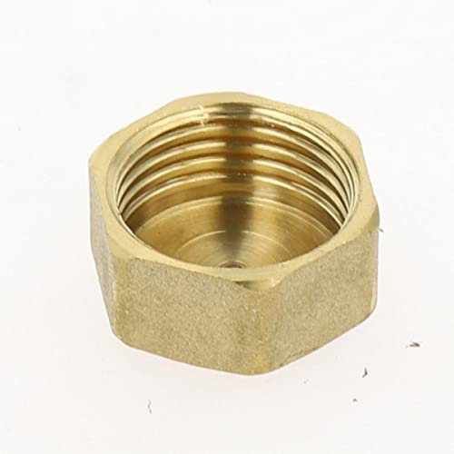 CTLH20 1 Stück Messingrohr Sechskantkopf Messing Endkappe Steckfitting 1/81/43/81/23/4 Außengewinde Kupplungsstecker Adapter-Buchse, 1/8