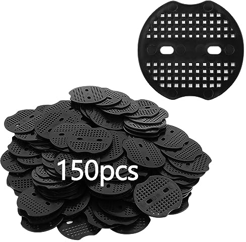 YIXNSW 150 arandelas de amortiguación para anclaje a tierra, arandela de anclaje de tierra, arandelas de plástico para piquetas, tapa protectora para piquetas para proteger la lona de la tienda de