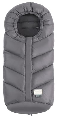 Nuvita 9920 Ovetto One+ | Sacco universale per passeggini e seggiolini auto | Protezione da 0 a 6 mesi (80cm)| Protezione fino a -18°C e Impermeabilità anti vento | Grigio