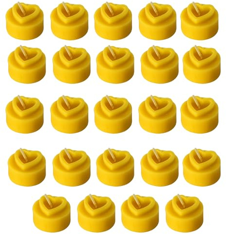 24 Teelichter Herz aus 100% reinem Bienenwachs