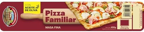 (PACK 4 Und.) MASA FRESCA CASA TARRADELLAS PARA PIZZAS, HOJALDRES Y EMPANADAS. (REFRIGERADO) (Masa pizza fina familiar 400 gr.)