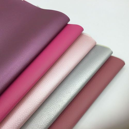 Kunstleder Stoffpaket REX | 5 Farben | Rosatöne | á 50x70 cm | für Taschen und Taschenböden
