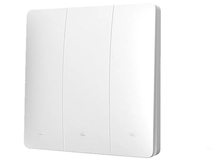 Set di pulsanti radio, interruttore da parete, interruttore della luce con ricevitore, portata 30 m, senza fili, senza batteria cinetica, 3 pulsanti