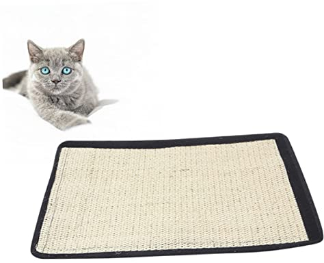 FRCOLOR Katzenkratzmatte Sisal Langlebiges Katzenkratzspielzeug Groß 40,5x30cm Tragbar Zum Kratzschutz Von Möbeln Sofa Teppich Für Katzen Und Haustierbedarf