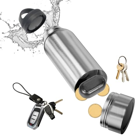 Gohytal Geheimversteck für Geld, Flasche mit Geheimfach aus Edelstahl 720ml Trinkflasche Verstecktem Platz für Geheimversteck für Geld Reise Gadget und Camping für Verstecke Geld Schlüssel
