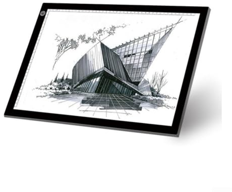 Rechargeable pour tablette lumineuse A3/A4/A5 pour peinture avec étui rembourré, 3 niveaux de luminosité pour tracer, dessiner, croquis, animation (A5)
