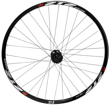 ZTZ 26/27.5/29 Mountain Bike Wheelset，Ultralight Aluminum Alloy Rim 32H High Strength Bike Wheels， Quick Release Disc Brake MTB Wheel Set， Compatible 7-12 Speed Cassette (Front Wheel, 27.5)
