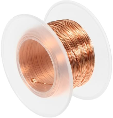 HAWILLOSCH Wire 1 Rolle Geglühter Kupferdraht Handwerk Draht Zum Basteln Bastelbedarf Blumendraht Bastelset Perlendraht Zur Schmuckherstellung Kupferdraht Zum Löten Zierdraht Kupferkabel Golden