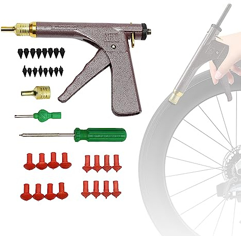 FUROMG Reifenreparaturset KFZ Autoreifen Reparaturset,Tubeless Reifenpannen-Reparaturset Mit Stopfen FüR Motorrad, Auto Und Roller