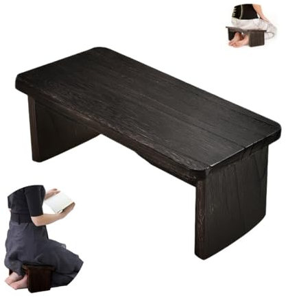 Kniestuhl, Meditationsbank, Kniehocker, perfekter Kniehocker aus Holz, ergonomische kniende Meditations-Yoga-Bank, mit arretierbaren Scharnieren, for Teezeremonie, Yoga, Beten, tiefe Meditationsbank(B