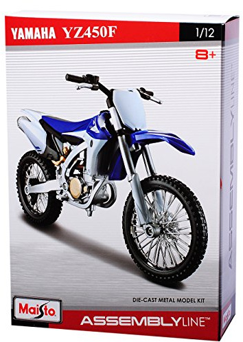 Yamah. YZ-450F Enduro Blau Bausatz Kit 1/12 Modell Motorrad Modell Auto