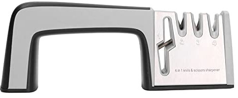 Aigleur de couteau Beufee, aiguillon manuel 4 gadgets de cuisine à tête pour couteaux ciseaux confortables dérapage