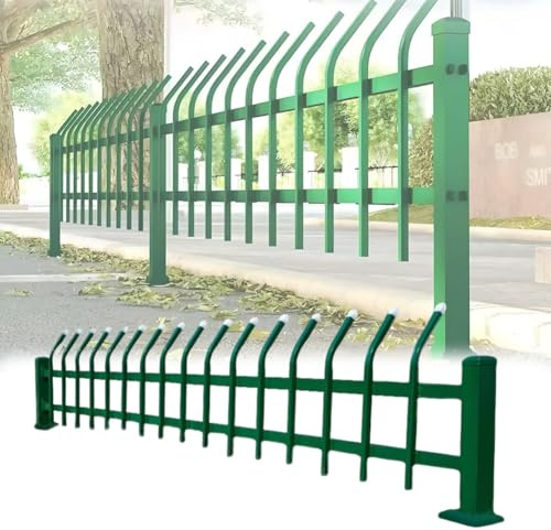 Clôture de jardin en métal - Panneaux de bordure décoratifs pour parterres de fleurs, extérieur, terrasse et paysage - Clôture de cour (100 x 70 cm)