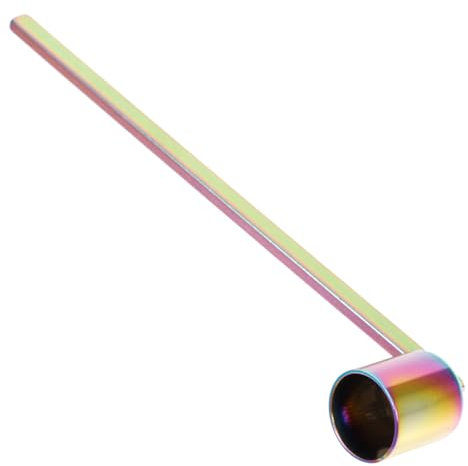 Ipetboom Candle Snuffer Metal Candle Extinguisher Cover Unique Wick Flame Snuffer for Home Use Colorful Titanium Finish