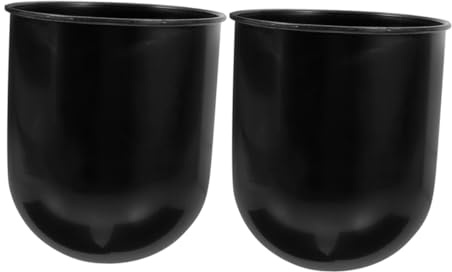 TOYZFRIENDY 2 Portaescobillas de Inodoro Soporte Fácil de Sostener Negro de Plástico y Almacenamiento Diseño Simple y Moderno para Baño Adecuado Hogar