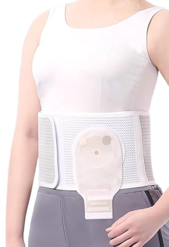 Fajas para Colostomia, Ajustable, Soporte Estoma para Hombre y Mujer, Cinturón de Ostomía Confort, Faja Abdominal para Hernias, No Incluye Bolsa de Ostomía(S)