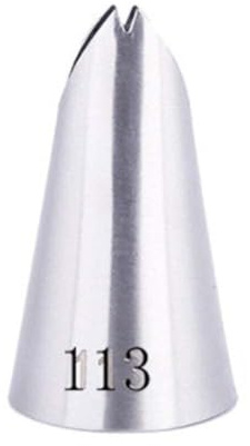 Beccuccio decorativo 113 Bocchetta for decorare la superficie della neve in acciaio inossidabile, grande bocchetta a goccia, forniture for decorare glassa, glassa, utensili da forno utensili da forno