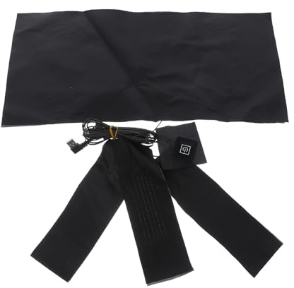 FRCOLOR Tampone Riscaldante in Carbonio a Calore Regolabile e Comodo da Indossare, per Abbigliamento e Trapunte, Colore Nero, 1 a 9 Riscaldatori per Giacca
