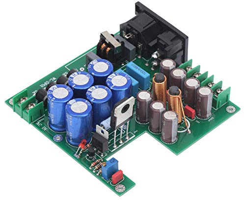 YUKERMARB Fuente de Alimentación Regulada Lineal, Módulo de Fuente de Alimentación PCB DC12V 3.5A 50W con Filtro de Tres Etapas, Gran área de Disipación de Calor, 2 Tomas de Salida para Proyectos