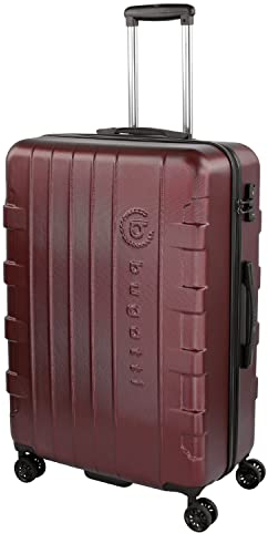 bugatti Galatea Hartschalenkoffer 76x52x29,5 cm - 96L, 4 Rollen mit TSA Zahlenschloss, rot