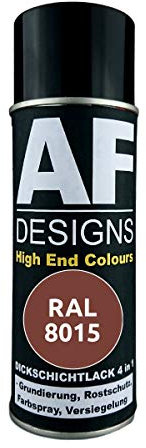 Barniz de capa gruesa 4 en 1 RAL 8015, color castaño