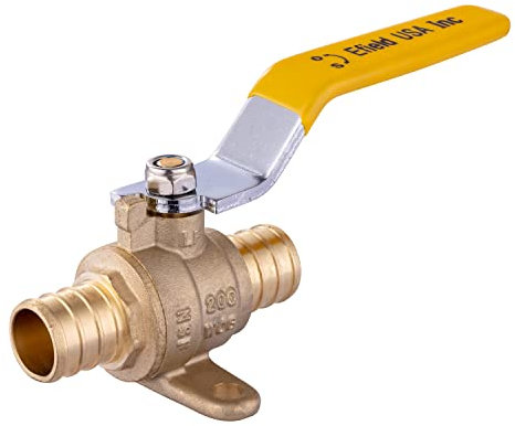 EFIELD 3/4 Zoll Pex Messing Full Port Absperrkugelhahn mit Drop-Ear
