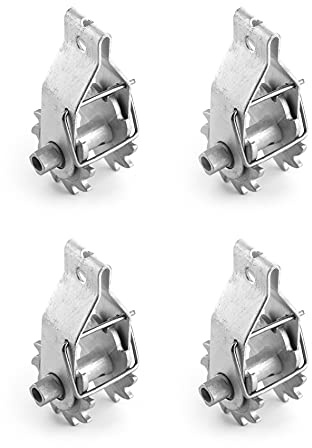 QWORK Tensor de colador en línea, colador de alambre resistente con clip de compresión para valla eléctrica y valla de granja, 4 piezas