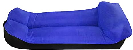 KAISUN Aufblasbares Sofa, Wasserdichter Luft Sitzsack Luft Couch, Tragbares Aufblasbares Liege für Outdoor-Reisen und Strand (Navy blau)