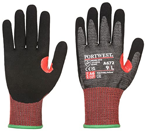 Portwest - Guanto anti taglio in Nitrile CS AHR13 XXL/NERO