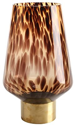Glasvase Amber Rain braun 40 cm