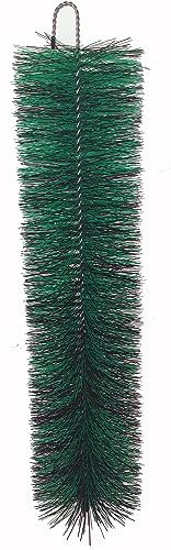 Forega 24 cepillos de Filtro de 30 a 80 cm x 15 cm para su Filtro de Estanque y Filtro Koi. Negro Mezclado y Verde. (50x15)