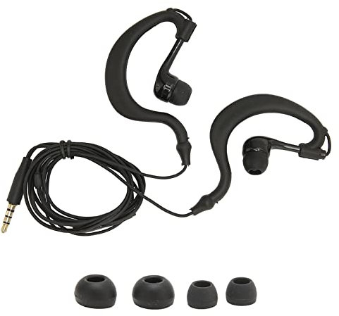 Auriculares con Cable para Colocar sobre Las Orejas, 3,5 Mm, Cómodos, Impermeables, con Cancelación de Ruido, Plug and Play, Auriculares Deportivos con Cable, con Micrófono y