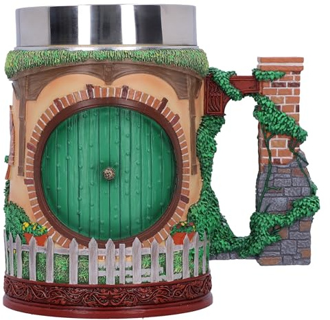 Nemesis Now Lord of the Rings The Shire Bierkrug, 15,5 cm, aus Kunstharz, offiziell Lizenziertes Herr der Ringe Merchandise, Details True to The Shire™, gegossen aus feinstem Harz, fachmännisch