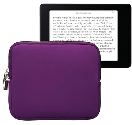 kwmobile Schutztasche für eReader - Neopren Tasche Hülle Cover Case Schutzhülle Violett - 17,5 x 14,7 cm Innenmaße
