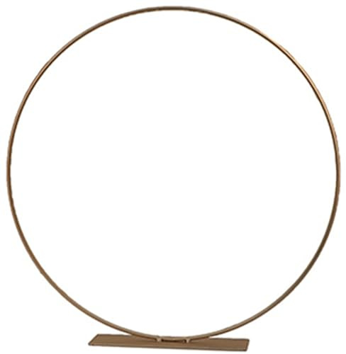Deko-Ring mit Fuß zum Hinstellen Gold 30 cm Deko für Trockenblumen Tisch-Deko Hochzeit Geburtstag Kranz (1)